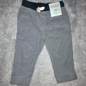 Infant CAT&JACK 12M Corduroy Gray Joggers NWT